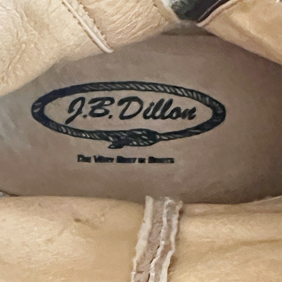 J.B. Dillon Brown Suede Fringe Cowgirl Western Boots Size 7.5 - Picture 8 of 9